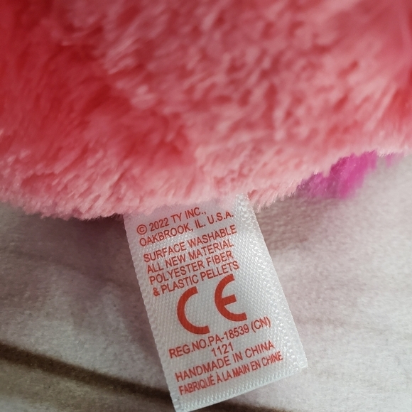 Ty Beanie Boos GILDA Pink Flamingo Plush Stuffed Animal Toy 7 Inch 2022 TySilk - Picture 7 of 8